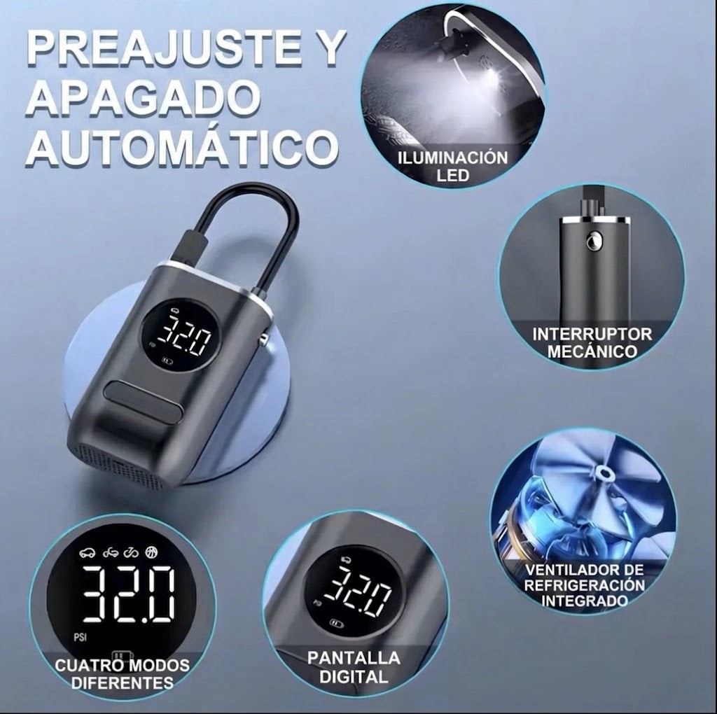 Mini Compresor de aire eléctrico portátil